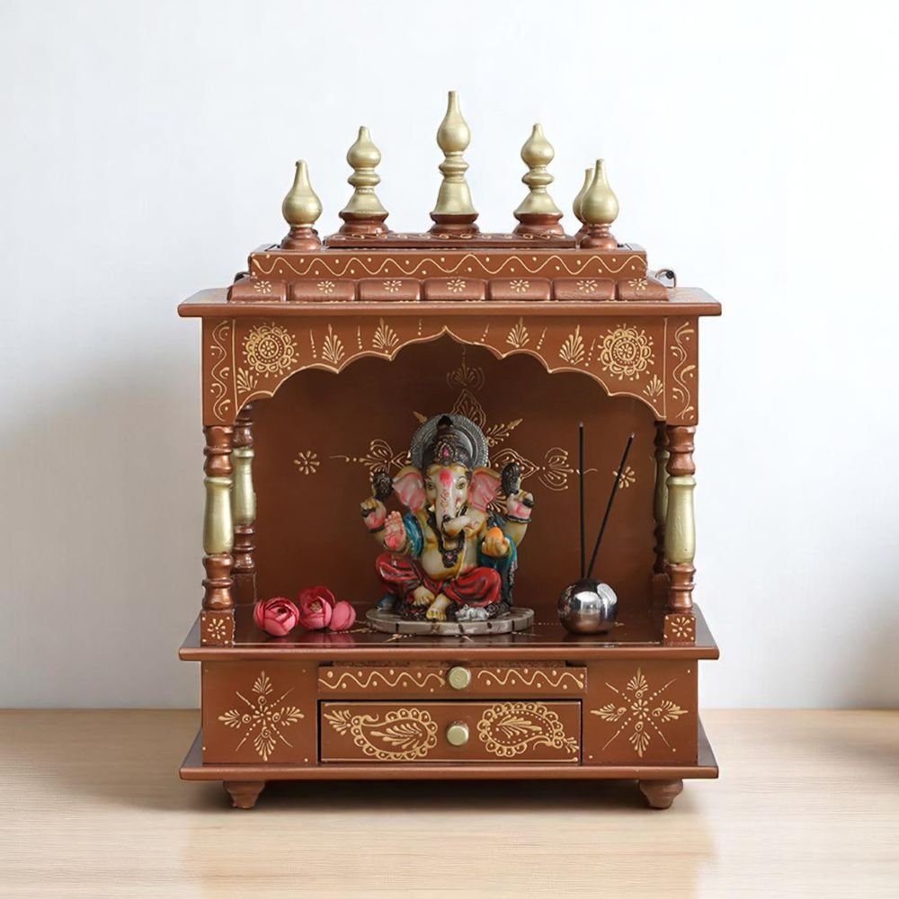 wooden temple handpainted temple wooden temple for home pooja mandir pooja mandap