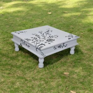 Hand painted wooden Chowki
