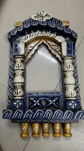 Solid Wood 10'' Jharokha Wall Hanging in Copper Color photo review