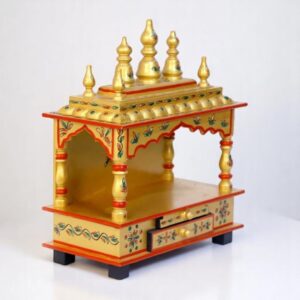 Wall Mounted Wooden Pooja Mandir For Home
