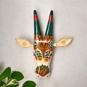Ivory Cow Wall Decor Handpainted