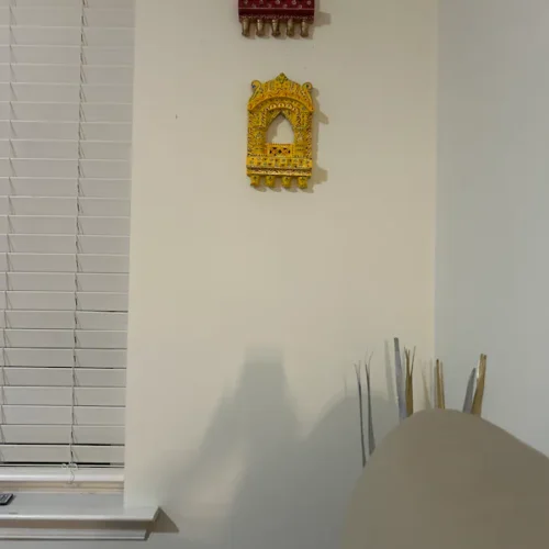 Rajasthani Royal Yellow Painted Wooden Jharokha photo review