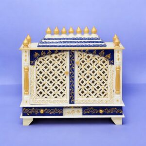 Jodhpur Wooden Handpainted Pooja Mandap for Home