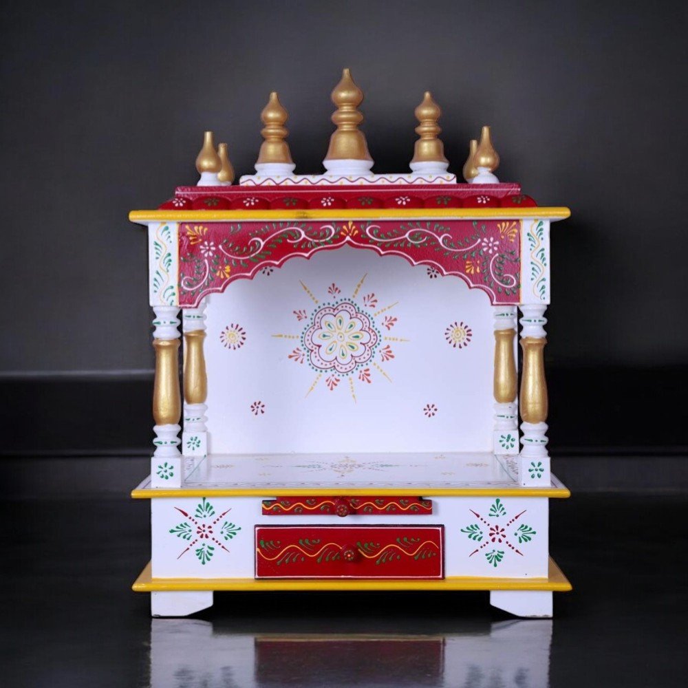 1-5 (2)-Photoroom Purple Handpainted Handcrafted Pooja Temple - Image 1
