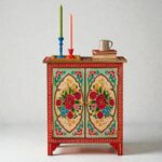 Wooden Cabinet hand painted cabinet wood cabinet for home