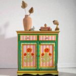 Wooden Cabinet handpainted cabinet cabinet for home