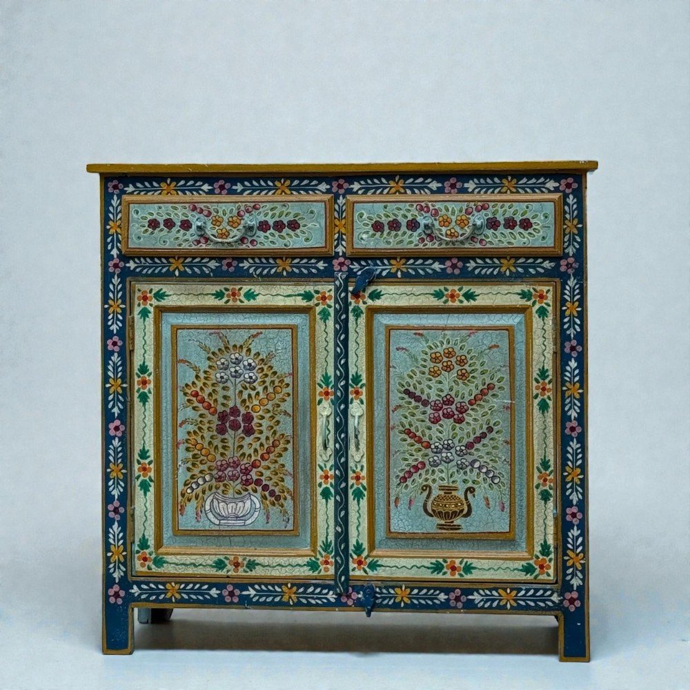 Handpainted Cabinet Wooden Cabinet Cabinet for Home