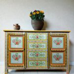 Wooden Cabinet handpainted cabinet wooden cabinet for home