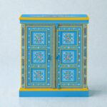 Wooden Cabinet Cabinet for Home Handpainted Cabinet