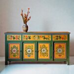 Wooden Cabinet Hand Painted Cabinet cabinet foe Home
