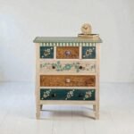 Hand Painted Cabinet in Vintage White Color