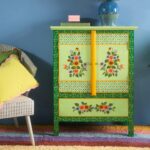 handpainted cabinet wooden cabinet wood cabinet cabinet
