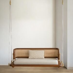 Wooden Reversible Rattan Swing Wooden Reversible jula