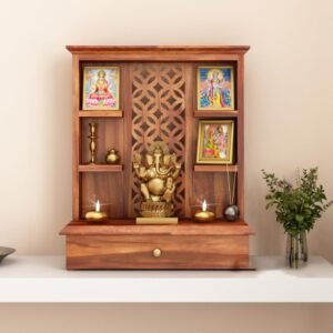 Wooden Home Temple Home Temple with Drawer
