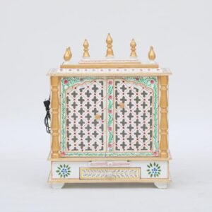 Handcrafted Wooden Pooja Temple Wooden Pooja Temple for Home