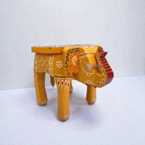 Handpainted Elephant Stool Elephant Stool for Home Decor