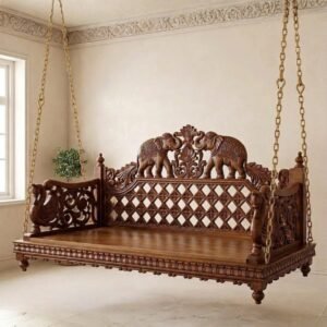 Hand Carved Wooden Jhula