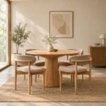 Aangan Wooden Dining Set With 4 Chair
