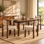 Parampara Baithak Solid Wood Dining Table Set - All Sizes