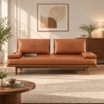 Shahi Baithak Modern Sofa Convertible to Bed Single U Shape Sofa Cum bed