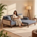 Truno Wooden Multifunctional Convertible Sofa Cum Bed