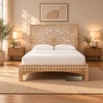 Caddy Mango Wooden Carved Solid Wood