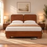 Rattro Modern Solid Wood Bed in All Sizes