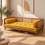 Day Bed Sofa with Mattress & Side Pillows